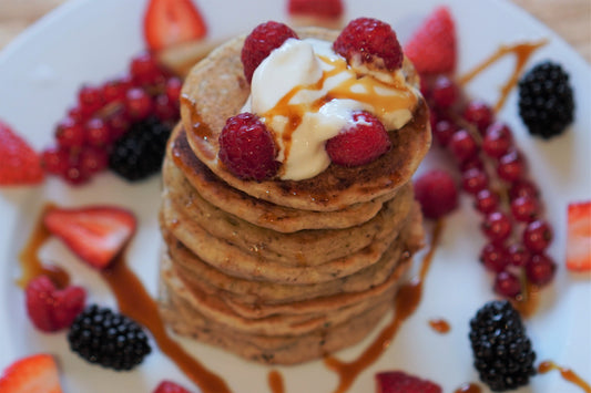 Vegan, Gut-friendly Banana and Hemp Pancakes