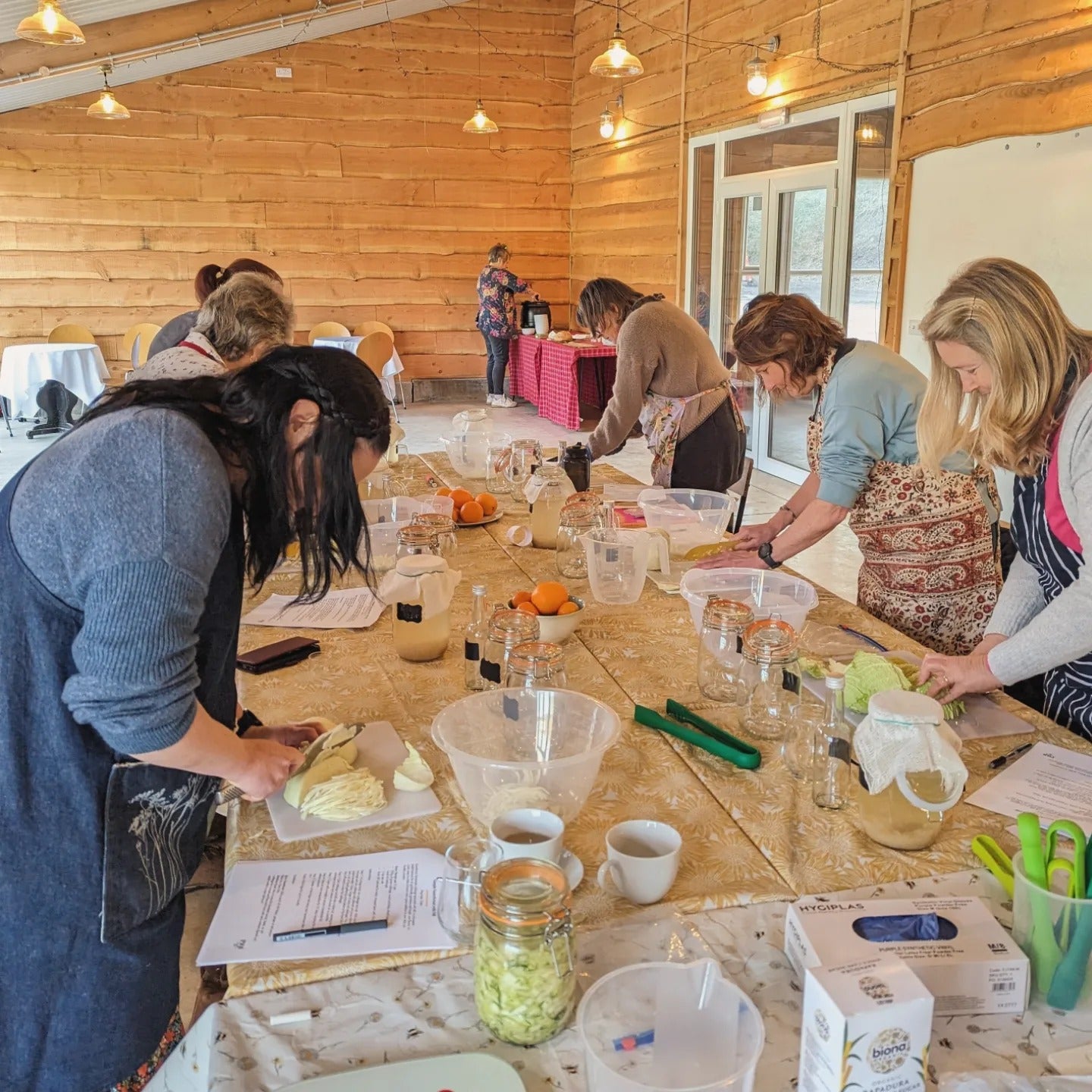 Learn how to ferment water kefir, sauerkraut and basil tomatoes!
