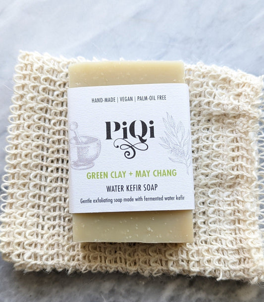 Green Clay + May Chang | Kefir Soap | Vegan, Palm-oil free
