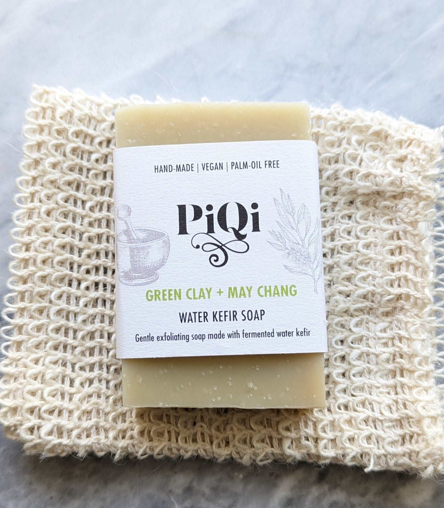 Green Clay + May Chang | Kefir Soap | Vegan, Palm-oil free