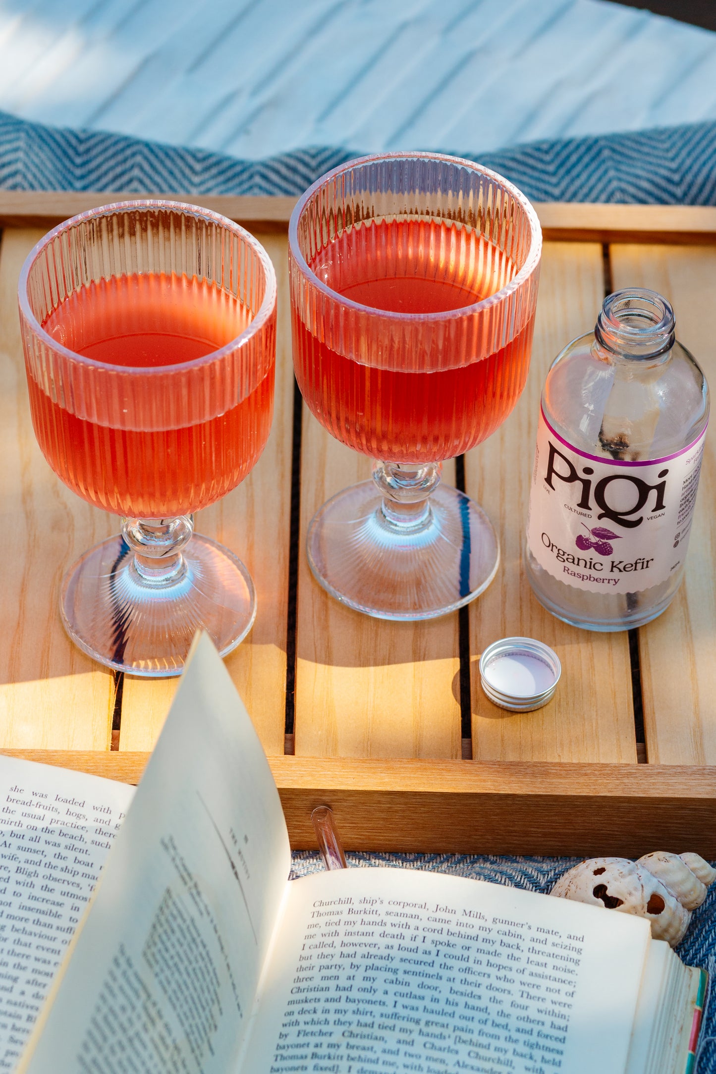 Raspberry Kefir Water