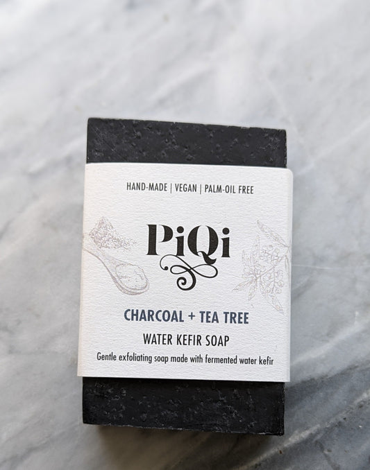 Charcoal + Tea Tree | Kefir Soap | Vegan, Palm-oil free