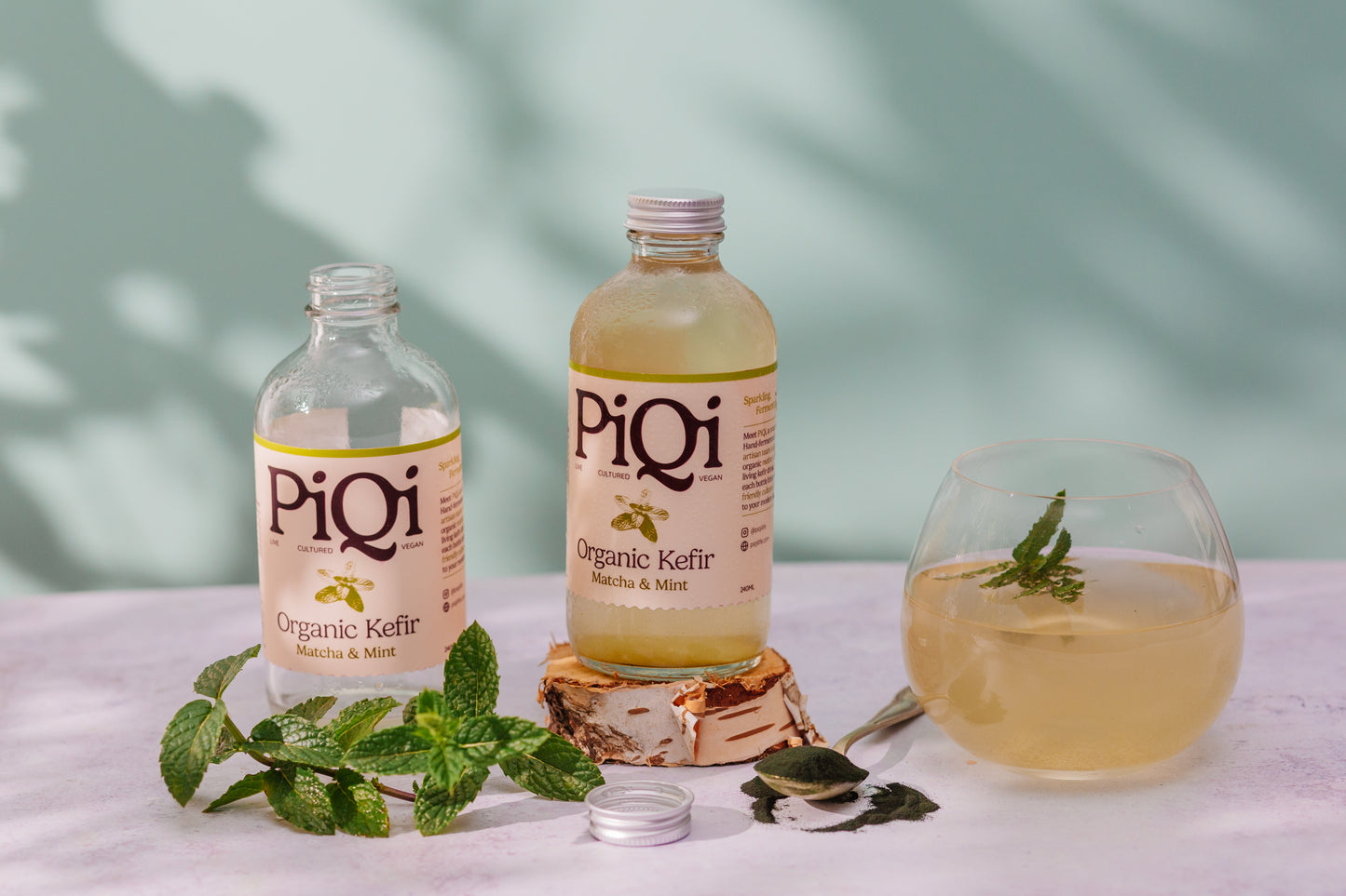 Matcha & Mint Kefir Water