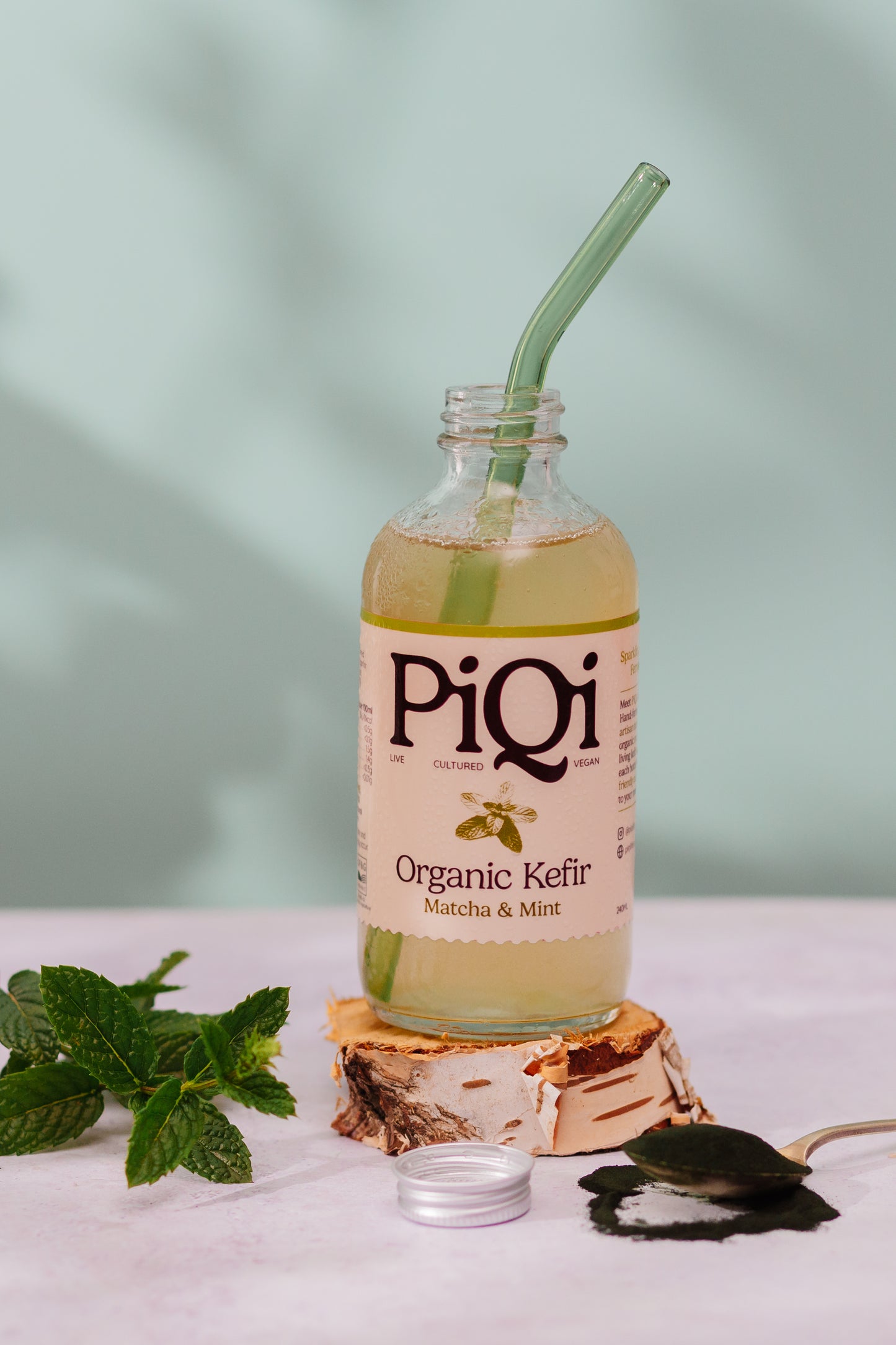 Matcha & Mint Kefir Water